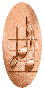 DG5000-382-CP Music Notes Copper